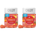 OLLY 올리 프로바이오틱 프리바이오틱 츄어블 30구미 피치맛 2팩 : 이머커스코리아