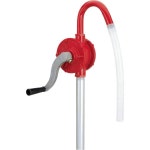 LUMAX 루맥스 LX1320 레드 디럭스 헤비듀티 로터리 배럴 펌프. 산업 자동차 및 농업 응용 분야에서 헤비 듀티 사용에 이상적입니다. 1555갤런... 