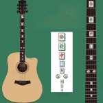 통기타 인레이 스티커 기타 꾸미기 마작 스티커 : 찰리 구매대행