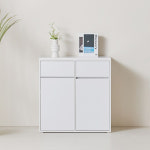 클렌스 분리수거 휴지통 수납장 800 2칸 사무실 편의점 가정용 쓰레기통 수납 서랍장 : 당신의가구