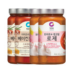 청정원 스파게티소스 로제 600g x 2개 + 베이컨 토마토 600g x 2개 : 해외언니샵