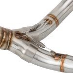 KTM 듀크 790 2018-2020 890 듀크/R 2021 2022 2023 배출 오토바이, 하이 레벨 링크 파이프 1-2 시스템, 51mm 슬립온 : 펠릭스하우스