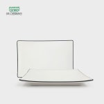 그린메라민 코드 라인 스끼접시 1호(18x10.8) G9781 (그레이) : 1004주방