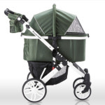 (4컬러) 피콜로카네 강아지 유모차 탄토2 버클 개모차 40kg탑승 대형견 유모차 : 제라미홈