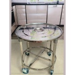 원형 냄비 카트 육수통 레스토랑 운반 급식실 다이 44cm 소쿠리 : 김몽