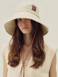 Objet wide leather strap bucket hat_3color : MARCHEN:
