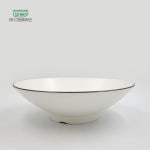 그린메라민 코드 라인 브이면기 소소(12.6x6.9)  G9742  화이트면기 짜장기 : 1004주방
