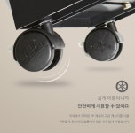 컴퓨터본체받침대 본체거치대 이동식본체선반 데스크탑pc캐리어 폭조절 국내생산 : 바디인데이