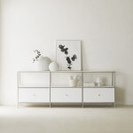 헤이몰리 마일로 모듈 2000 높은 선반 거실장 MT1200743/완제품 두꺼운 15파이 : 헤이몰리가구