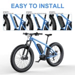 21700 전기 자전거 ebike 배터리 36V 25AH 48V 19.2AH 52V 15AH 리튬 배터리 팩, USB 삼성/LG 셀 전기 자전거 : 펠리체하우스