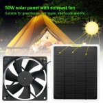 숯불환풍기 태양열 발전 패널 키트 완벽 야외 태양 캠핑 선풍기 냉각 RV 환기 주방 배기 10W 50W 100W 1000W : 엠엔제이30