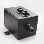 레이싱 오일 캐치 10AN 호흡기 드레인 탭 2L 2000Ml 7/8-14 UNF 배플당 탱크 알루미늄 : 선우마켓20