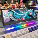 Wisecoco IPS 휴대용 모니터 HDMI 보조 화면 데스크탑 노트북 PC Aida64 CPU GPU 미니 디스플레이 4K 14 인치 12.6 8.8 7.84 : 바오직구몰