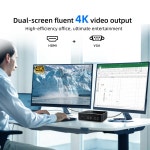 HYSTOU-미니 컴퓨터 쿼드코어 인텔 펜티엄 골드 G6400 DDR4 M.2 Pcle3.0 HD 4K 30Hz 데스크탑 PC RS232 BT5.2 윈도우즈 11 리눅스... 