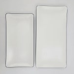 그린메라민 코드 라인 직사각접시 중(35.6x18) G9790 (그레이) : 주방112mall