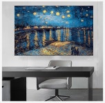 그림액자 인테리어그림 추상화 한 아티스트 아트 프린트 벽 그림 캔버스 페인팅 별이 빛나는 밤 론 강 빈센트 반 고흐 : kongkongcom