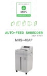 [문화산업] 문서세단기 파쇄기 MHS-40AF(40L) 저소음/1회 최대 100매 세단 : 모아디포