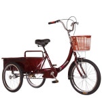 어른용 세발자전거 성인 삼륜 어르신 세발 삼발이 바구니 짐칸 : 포커스유