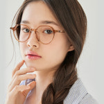 브라운 갈색 긱시크 투명 뿔테 얇은 안경 TOU-Brown : 모던아이웨어스튜디오