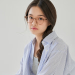 브라운 갈색 긱시크 투명 뿔테 얇은 안경 TOU-Brown : 모던아이웨어스튜디오