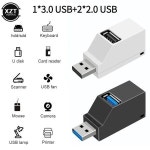 PC 노트북용 USB 30 허브 어댑터 USB 20 허브 익스텐더 고속 데이터 전송 USB 분배기 도킹 스테이션 3 포트 : 글로벌셀렉트트