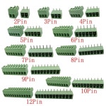 5Pair 15EDG KF2EDG 381mm 피치 PCB 나사 고정 터미널 블록 커넥터 직각스트레이트 핀 PCB 나사 플러그 소켓 헤더 212Pin : 글로벌셀렉트트