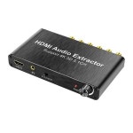 오디오 추출기 디코더 HDMI AC3 DTS 사운드 추출기 RCA 51 채널 앰프 아날로그 컨버터 PS4 DVD 플레이어용 4K HDMI 51CH : 글로벌셀렉트트