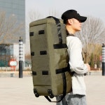 대용량캐리어  접이식 바퀴 달린 대용량 여행 핸드백 남녀공용 범용 가방 방수 수하물 보관함 XM135 : kongkongcom