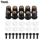 오토바이 앞 유리 고무 리벳 너트 1030 조각 우물 너트 M5 5 5mm M6 미터법 스즈키 혼다 액세서리 포함 : 글로벌바이이