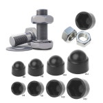 10Pcs M6 M8 M10 M12 볼트 너트 돔 보호 캡 커버 노출 된 육각형 플라스틱 : 글로벌바이이