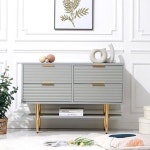 TV서랍장 TV받침대 티비 선반 장식장 다이 M281 템바보드 높은 2단 서랍 거실장 1010 3colors : 자이언트마인드