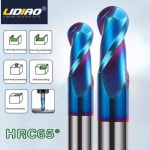 LIDIAO 스테인리스 엔드 밀 CNC 머시닝 도구 탑 메탈 탑 컷 나선형 라우터 비트 HRC65 볼 노즈 엔드 밀 카바이드 밀링 커터 : 월드커넥트마켓