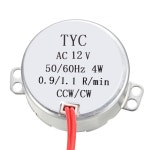 Uxcell 동기 모터 더블 플랫 샤프트 CW CCW 영구 자석 AC 12V 0911 45810101220243036RMP 5060Hz 4W : 셀렉어트랙트