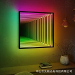 인테리어거울 맞춤형 LED 인피니티 환상 거울 실내 사인 보드 아크릴 반사 3D 네온 인피니트 : 해외직구시아