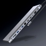 서피스 북 2 용 멀티 USB 스플리터 도킹 스테이션 12 인 1 USB C 허브 USB 31 4K RJ45 VGA 호환 : 해외마켓닷닷