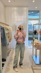 물랑루즈 파스텔 라운드 코튼 맨투맨 : 더코멜리