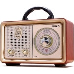 PRUNUS 레트로 휴대용 라디오 AM FM 단파 트랜지스터 배터리 작동식 빈티지 블루투스 스피커 3WayAC 전원AUX TF 카드 USB 디스크 MP3... 