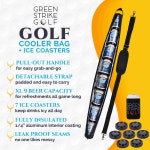 Super Large Golf Beer Sleeve for Bag with Reusable Cold Packs - Cooler 9 Cans Great Gift Holder Slin : 세천마켓