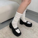 미들힐 구두 토오픈 여성신발 펌프스힐 여자구두 : MCK street