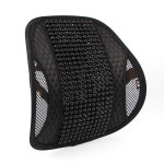 메리메이커스 원목 통풍 등받이 허리쿠션 여름 수험생 푹신한 골드 차량용 썬카 포근한방석 : THE  YUNZ