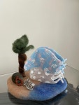 수심 Mushroom House Hair Clip 머쉬룸 하우스 집게핀 버섯 유니크 : 수심