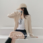 프리미엄 레이어드 여리핏 베이직 라운드 니트 가디건 국내생산 LUVWE made : 키시kisye