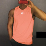 피지컬보이 무지 남자 민소매 나시 헬스 짐웨어 기능성 퀵드라이 슬림핏 트레이닝 운동복 : 신가브루크