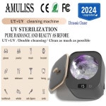 Amuliss 초음파 청소기, 휴대용 세탁기, 48000Hz, UV 살균, 쥬얼리 클리너, 가전 제품 : 다이써상사