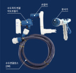 물호스 릴 고급형7단분사 베란다 정원 세차 50M 스마토 C182-6894 : 더카플러스