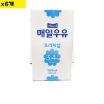 식자재 도매 고급 흰우유 매일유업 1L 1Kg x6개 : 좋아요백화점