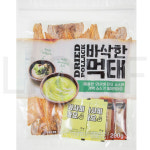 더 황태 바삭한구운먹태 140g + 와사비마요 15g x 2p + 전주 가맥 소스 15g x 2p, 200g, 1세트 : SUPER SALE