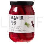 정성식품 기타반찬류 무 & 비트 피클, 300g, 1개 : SUPER SALE