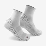 남자 중목 스포츠 양말 이중바닥 화이트 5족 : 웹샵