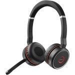 Jabra Evolv 75 UC 무선 헤드셋 스테레오 – Link 370 USB 어댑터 및... 수준의 스피커가 장착된 블루투스 액티브 노이즈 캔슬링 마 : bsone010